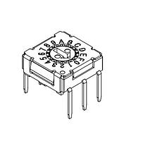 Same Sky (formerly CUI Devices) RDS-4S-7229-A-D DIP Switches Rotary DIP Switch, 7.2 x 7.2 x 2.9 mm, arrow actuator 4 pos, TH