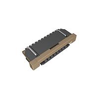 Amphenol FCI SFW9R-3STE1LF Board Mount 1.00mm Flex Connector, SFW-R series, 9 Position, Bottom side Contact, Side Entry Surface Mount ZIF Connector, Lead Free, with Cable Lock.