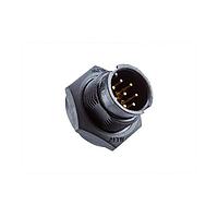 Amphenol LTW BD-06PMMP-LC7001 Standard Circular Connector Ceres, Standard Size, Plastic, 5A, 06 pins, Male Connector, Male Contact, Circular, 2 Points Lock, PCB 180, Receptacle, IP67
