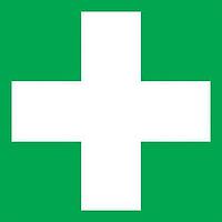 Panduit PESH-D-2 ISO Pictogram ISO Lbl Vinyl First Aid symbol'