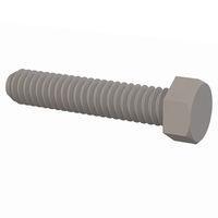 Essentra Components 012520H125 Cap Screw Hex Unslotted Bolt, 1/4-20 Thread, 1-1/4 Lg