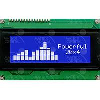 Matrix Orbital LK204-25-422-WB-VPT-E LCD Character Display Modules 20x4, 25key, RS422 Wide Volt, Ext Temp