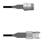Amphenol Custom Cable Q-1W04J0008012i RF Cable Assemblies N-SJ/TNC-SJ RG58 12I