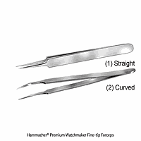 Hammacher HA.HSC819.10 Watchmaker Forceps, SS, Curved, L110mm