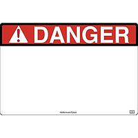 HellermannTyton 596-00646 Solar Label Pre-Printed Header Label, DANGER, 6.0 x 4.0", UV Stable PET, Red, 250/roll