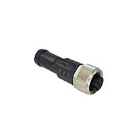 Amphenol LTW MSDS-04BFFM-SL8D10 Sensor Cables / Actuator Cables M12 Circular Metric Connector, D Code, Metal, 4A, 04 pins, Female Connector, Female Contact, Straight, Screw Thread, Overmolded, Length 10000mm, IP68 / IP69K