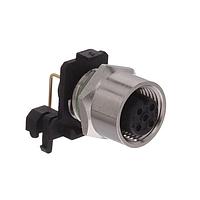 Amphenol CONEC 43-01203 Right Angle 5P R/A PCB W/GND M12 FRONT MNT SCKT