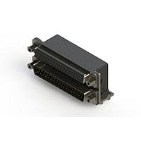 EDAC 664-037-264-043 Dual Port D-Sub Connectors Right-angle Dual Port D-Sub Connector