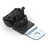 HellermannTyton 151-01637 Ratchet Clamp Ratchet P-Clamp, 0.24 - 0.54" Bundle Dia, 180 Short, 0.26" Hole Dia, PA66HIRHSUV/ST/ZN, Black, 300/ctn