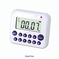 SciLab SL.Tim3001 Digital Timer/Stopwatch, Count-up & Count-down, w/10 Setting Buttons