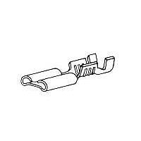 AMP Connectors - TE Connectivity 63850-1 (Cut Strip) Receptacle 187 FAST REC 20-16 Cut Strip of 100