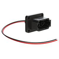 Amphenol SINE Systems ATHP042P25ELD-BLK Heavy Duty Power Connectors 2 Position Receptacle with High Voltage Interlock Loop and EMC Shielding, D Position, Black. Contacts ordered separately.