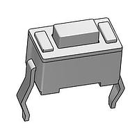 C&K PTS636 SK43 LFS Tactile Switches Tact 50mA 12VDC, 6.0x3.5, 4.3mm H, 250gf, THT leads, Black Actuator