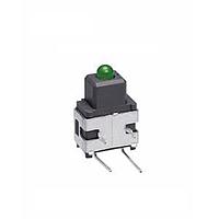 NKK Switches A01HF LED GRN LED INDICATOR RT ANGLE MNT PC