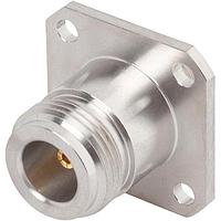 Amphenol SV Microwave SF1132-6001 RF Adapters - Between Series SMA F to PN F Adapter, 4 Hole