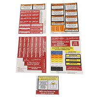 HellermannTyton 596-03945 Labels SOLAR LABEL VALUE PKG RED/ORG