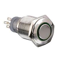 Bulgin MP0045/1D2GN220S Anti-Vandal Switches Vandal GR LED 220VDC Monent Act Flat pro