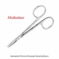 Hammacher HA.HSB011.10 Scissors Microscopic, CrNi 18/8, Curved, execution w/angular handles 105mm