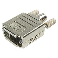 HARTING 09670090425 Strain Relief Backshell 9P HOOD TOP ENTRY METALLIZED PLASTIC