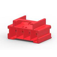 AMP Connectors - TE Connectivity 2-1969688-4 Headers & Wire Housings PTL 1X4 PCB HDR VERT HITEMP KEY B RED