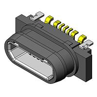 JAE Electronics DX4RNW5HJ3R1000 Micro USB Type AB Connectors WTRPROOF USB CNCT W/ ASSOC P/N D273-5015
