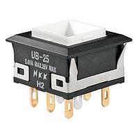 NKK Switches UB25KKG016F Pushbutton Switches LOW PROFILE PSHBTTN ILLMNTD/PC AND SLDR
