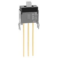 NKK Switches AS13AB Subminiature Slides SPDT ON-OFF-ON.098" STRAIGHT W/BRACKET