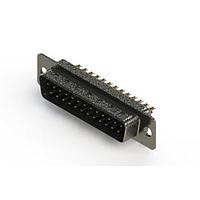 EDAC 627-M25-222-LT1 D-Sub Connectors - Standard Density Vertical Machined D-Sub Connectors