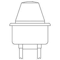 VCC 2620T3 Neon Panel Mount Indicators AMBER 105-125VAC W/22AWG LEADS