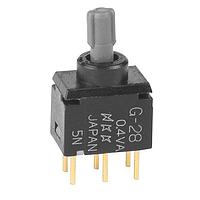 NKK Switches G28KP Rocker Switches (ON)OFF(ON) .150 RKR STEM STRAGHT PC .4VA