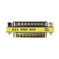 Tripp Lite P156-000 D-Sub Adapters & Gender Changers Tripp Lite Compact / Slimline Gold DB25 Gender Changer Connector M/M