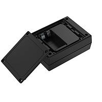 Serpac 131R9V,,BK Plastic Textured Top Desktop Enclosure w/ 9V Battery Compartment, 4.38x3.25x1.50 in.