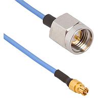 Amphenol SV Microwave MSSMA-047SF-FSSMPM-120 RF Cable Assemblies SMA Straight M SMPMStraight F 12"Cable