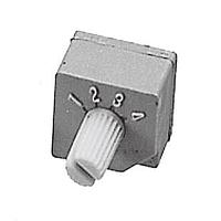 Nidec Components S-2151W Rotary Switches dip rotary selector 1pole,4cont.,non-short,side adj,knob