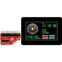 4D Systems gen4-uLCD-43D-CLB-SB-PI Display Modules 4.3" gen4 LCD pack for Raspberry Pi with gen4-uLCD-43D-CLB-SB, 4D Serial Pi Adaptor + Cable