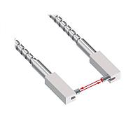 Banner Engineering IA.810ST5ETA Glass Fiber Sensors Glass FiberIndividual 0.05 in BundleTight Right-Angle TipStainless Sheathing 120 inTerminated For Plastic Fiber Sensors