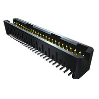 Samtec TFML-107-01-STL-D-RA Shrouded Tiger Eye High-Reliability Locking Terminal Strip, 0.050" Pitch