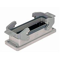 HARTING 9628240315 Housings 24B EMC Bulkhead Rear Fit Housing, Double Lever, with frame