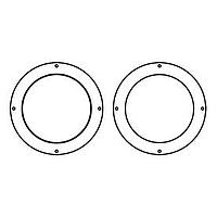 Sanyo Denki 109-1073H Inlet Ring Nozzle Inlet Nozzle for 175mm Centrifugal Fan, Black