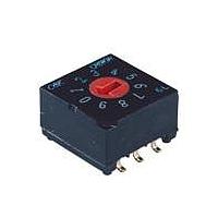 C&K CRD10CM0SBR Rotary Switches 10 FLUSH GULLWING 20VAC 20VDC 0.4W