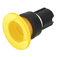 EAO 45-2631.19G0.000 Momentary, Round, Mushroom Head Mushroom-head pushbutton actuator illuminated yellow transparent D40 momentary front/housing plastic