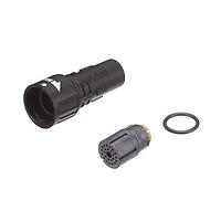Amphenol Alden 341112 Connectors Ovr Mld Sldr Cup Plg Kit CM 24P 22AWG
