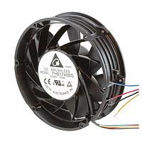 Delta Electronics, Inc. THB1748BG Tubeaxial Fan, 172x51mm, 48VDC, 607.07CFM, Ball, 4-Lead Wires, Lock Rotor Sensor, Tach/PWM