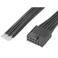 Molex 219659-1124 Rectangular Cable Assemblies Female-Pigtail (OTS) Cbl Assy Dual Row 600mm Tin Plating 12 Ckt Blk