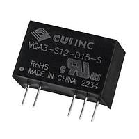 CUI Inc VQA3-S5-D15-S Isolated 15 Vdc, 0.08 A, 2.4 W, 4.5-5.5 Vdc Input