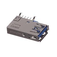 Amphenol Commercial Products GSB4116344HR USB Type A Connectors USB 3.1 GEN2 STD A RECP UPRIGHT DIP