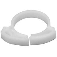 HellermannTyton SNP18A10C2 Conduit Clips Snapper Hose Clamp, 0.78 - 0.93" Bundle Diameter, POM, White, 100/pkg