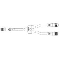 Molex 1200680341 Sensor Cables / Actuator Cables MIC 4P SPLTR, E-STOP, SPCL .5M-.3M, RED