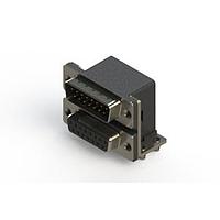 EDAC 663-015-664-042 Dual Port D-Sub Connectors Right-angle Dual Port D-Sub Connector
