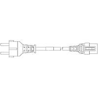 Volex VL-1024-23-200 AC Power Cord w/Lock HO5VV-F, 3G1.00mm2 LF 2M
